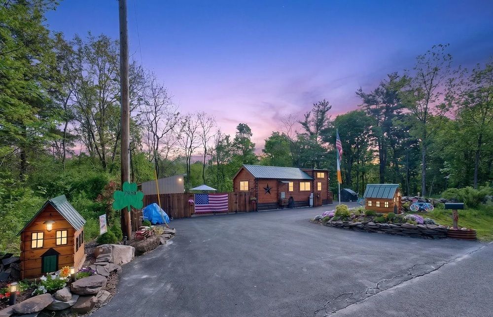 Charming Log Sided Tiny Home