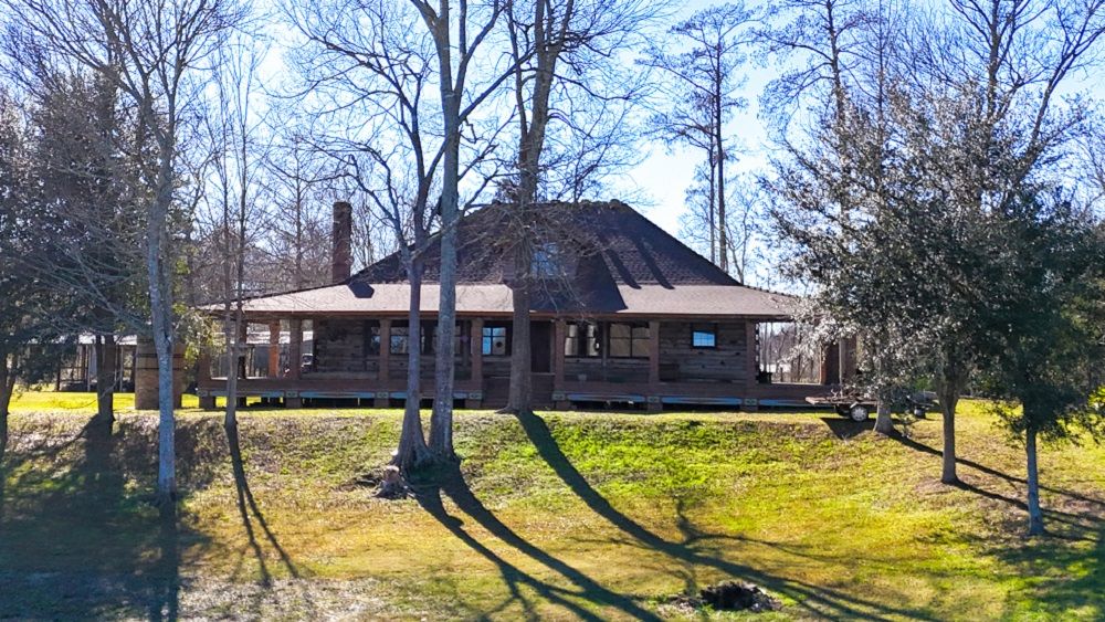 A Rare Riverfront Log Cabin Retreat In Butte La Rose