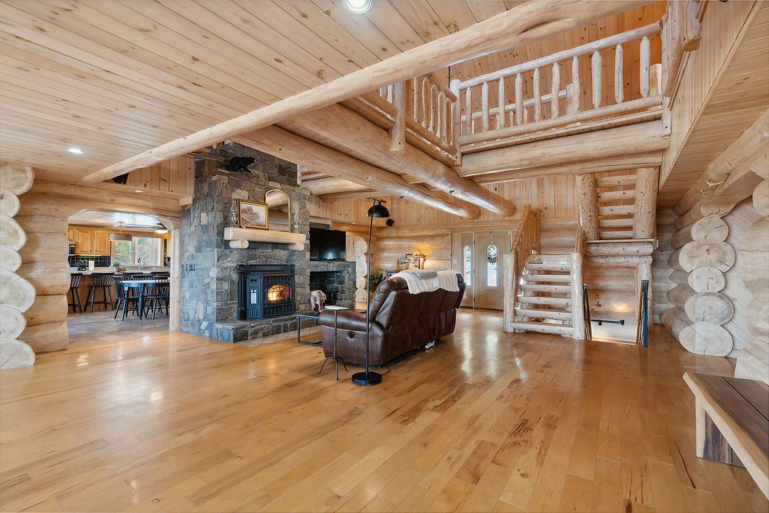Handcrafted Log Home Escape