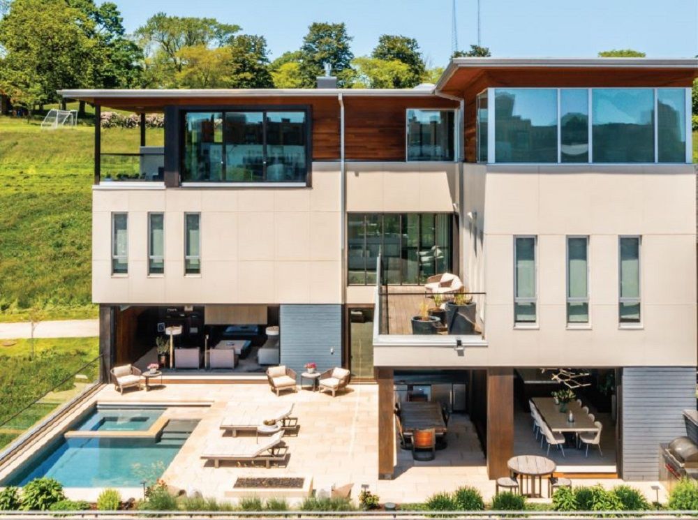 Modern Four-Level Riverview Residence