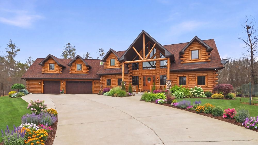 Exceptional Custom-Built Log Home