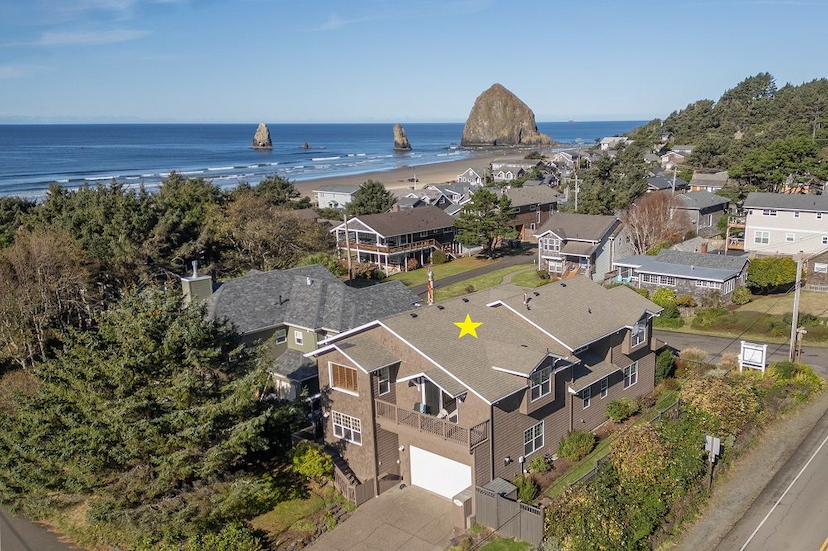Ocean And Haystack Rock Views