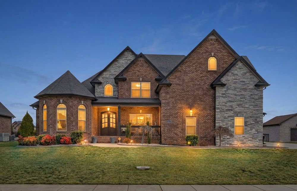 Custom-Feel Brick Home