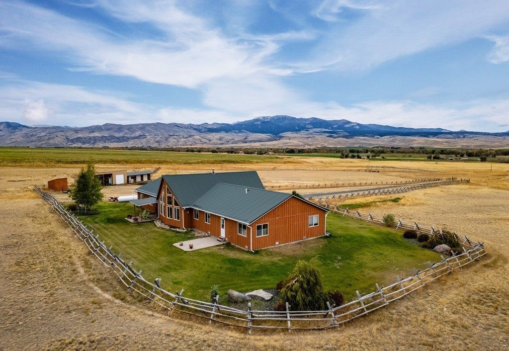 Set Against The Sweeping Backdrop Of The Tobacco Root Mountains And Jefferson Valley