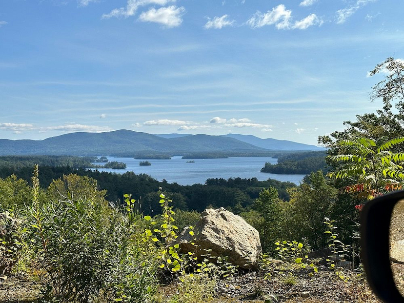 Squam Lake Islands And Mountain Views