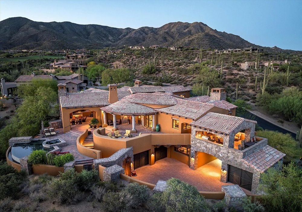 Mediterranean Hillside Home