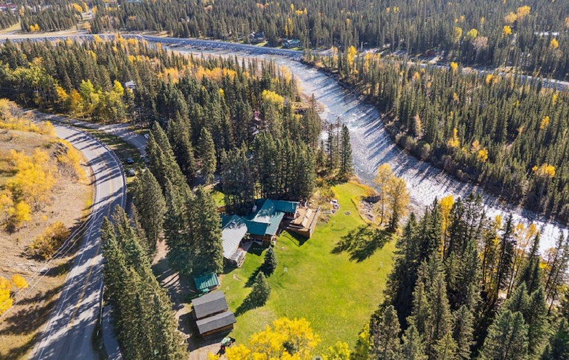 2-black-rockbragg Creek’s Iconic Riverfront Retreat