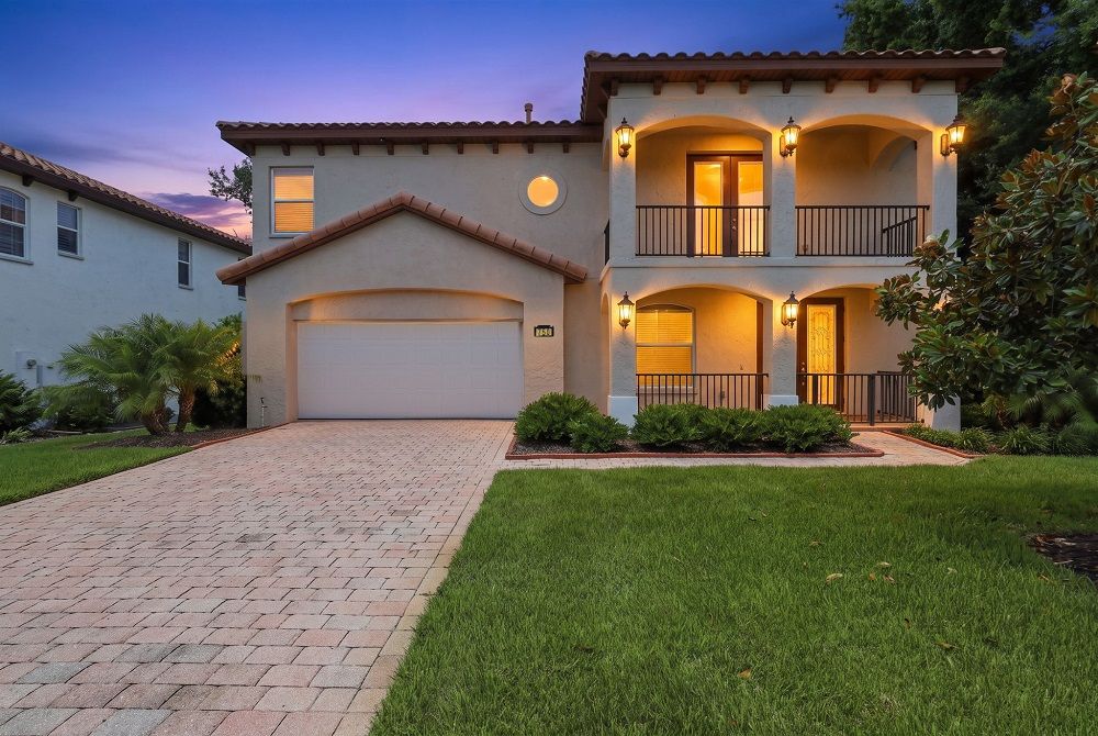 Distinctive Mediterranean-Style Waterfront Home