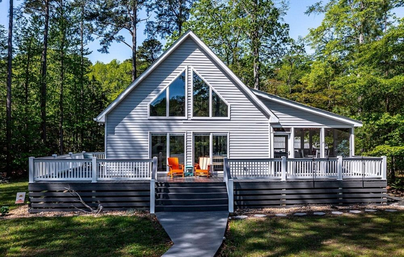 Stunning Waterfront A-Frame Retreat On The Little Wicomico River